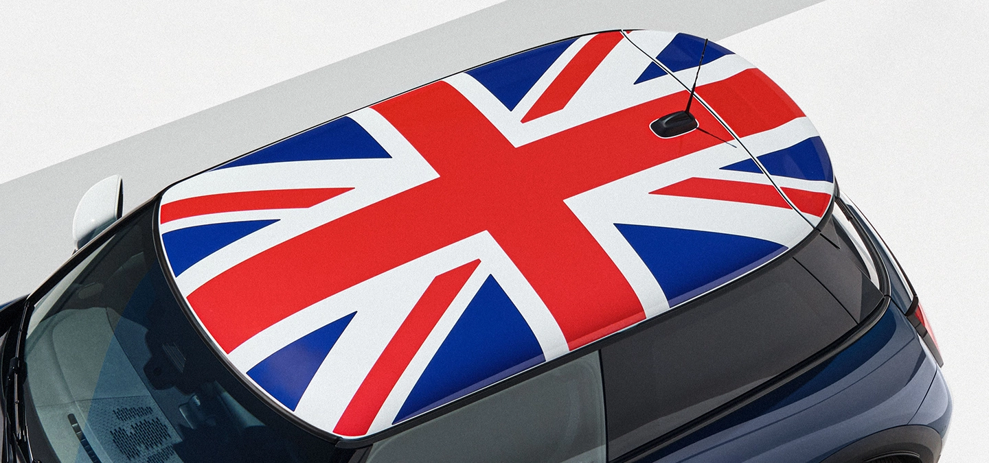 Draufsicht des MINI Cooper Oxford Edition.